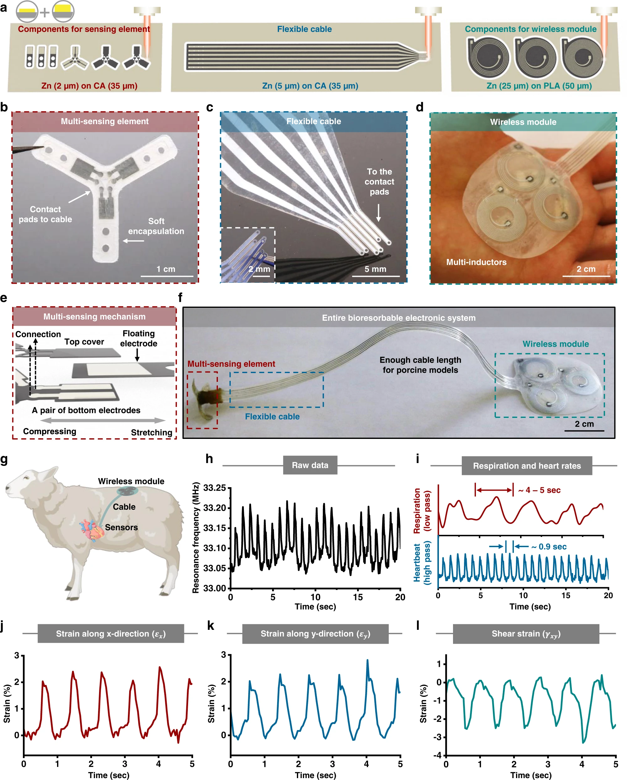 Laser-structured eco/bioresorbable stack from the paper
